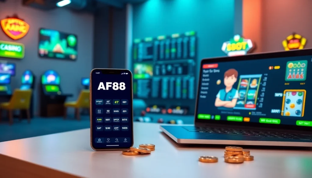 Explore the vibrant interface of af88.com, showcasing online betting options in a user-friendly design.