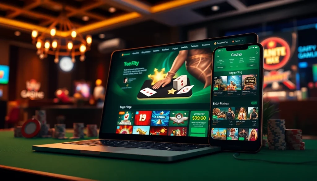 Experience seamless gaming at https://whycazino.com, showcasing a vibrant casino interface on desktop and mobile.