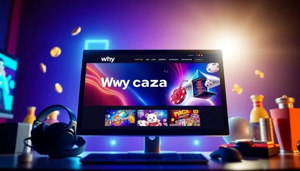 Engage with the vibrant gaming features of https://whycazino.com on a modern interface design.