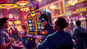 Mesmerizing batman138 slot machine captivating players in an exciting casino scene.