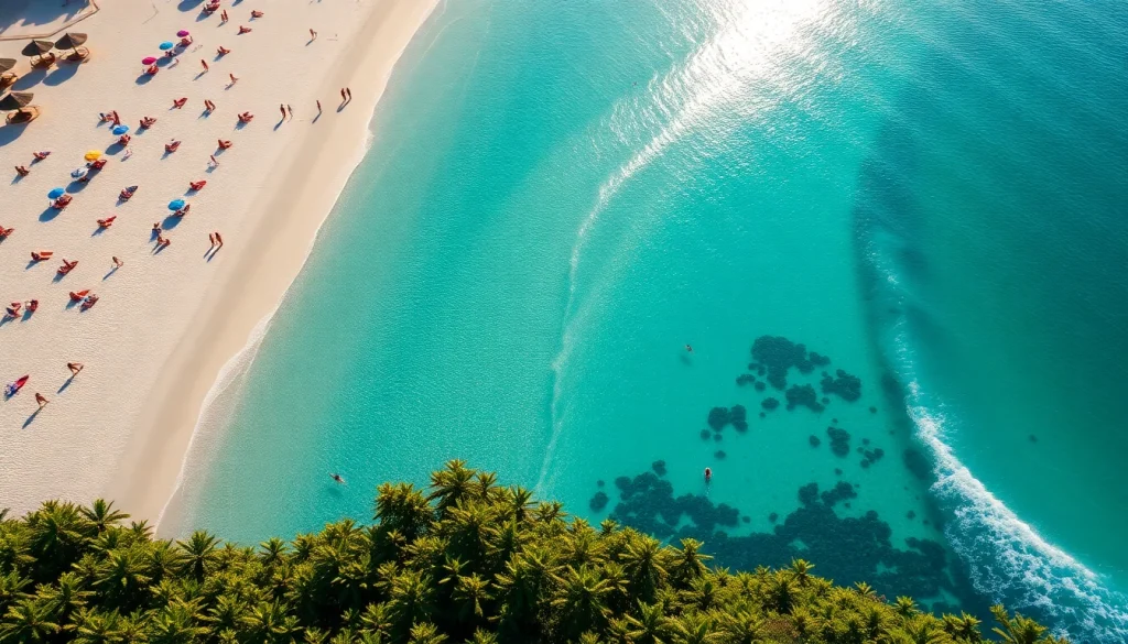 Bonita vista aérea da Praia de Paripueira, com praias de areia e águas vibrantes.