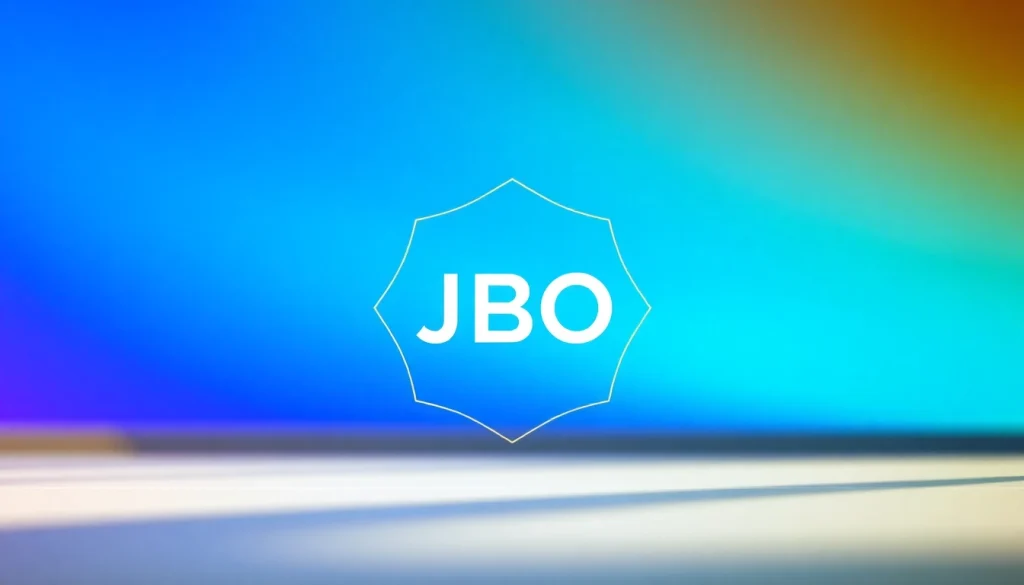 JBO logo design showcasing modern elements and professional aesthetics.