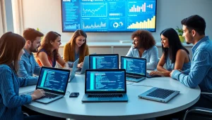 Engage with professional QA services team collaborating in a modern workspace.