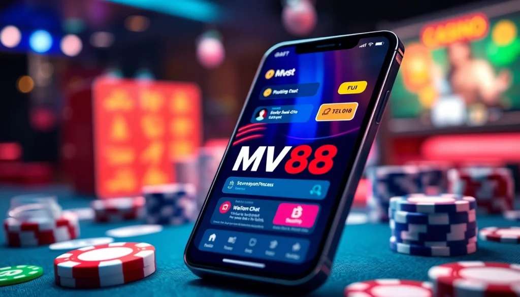MV 88 online gambling platform showcasing secure USDT transactions and user-friendly app interface.