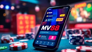 MV 88 online gambling platform showcasing secure USDT transactions and user-friendly app interface.