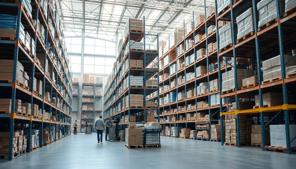Find a reliable warehouse near me showcasing organized storage and operational efficiency.
