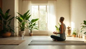 Experience wellness and tranquility with https://healthyvix.com in a serene yoga setting.