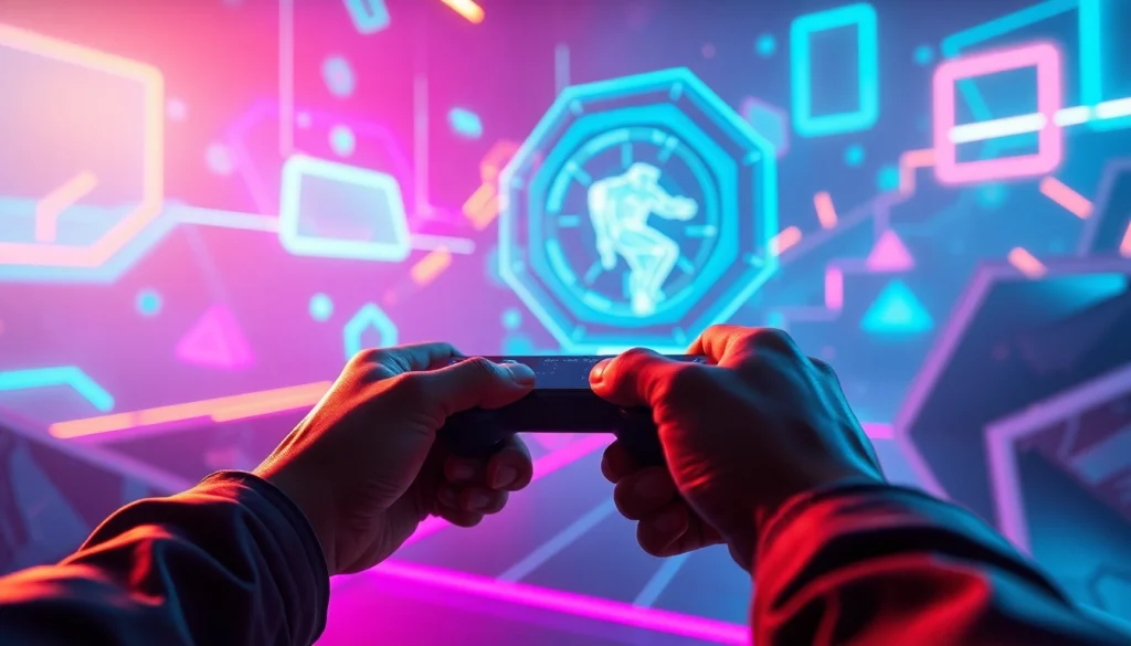 Engagment with interactive technology at https://www.trilgameshproject.com showcasing a vibrant gaming environment.