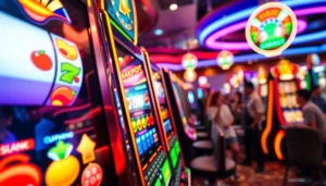 Menang besar di slot gacor dengan mesin slot penuh warna dan pemain antusias.