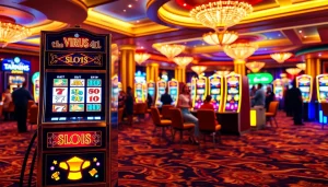 Putaran grafik menarik dari virus4d slot di mesin slot kasino berkilau.