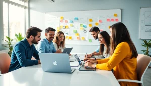 Executing unlimited WordPress tasks with a collaborative team in a modern workspace.