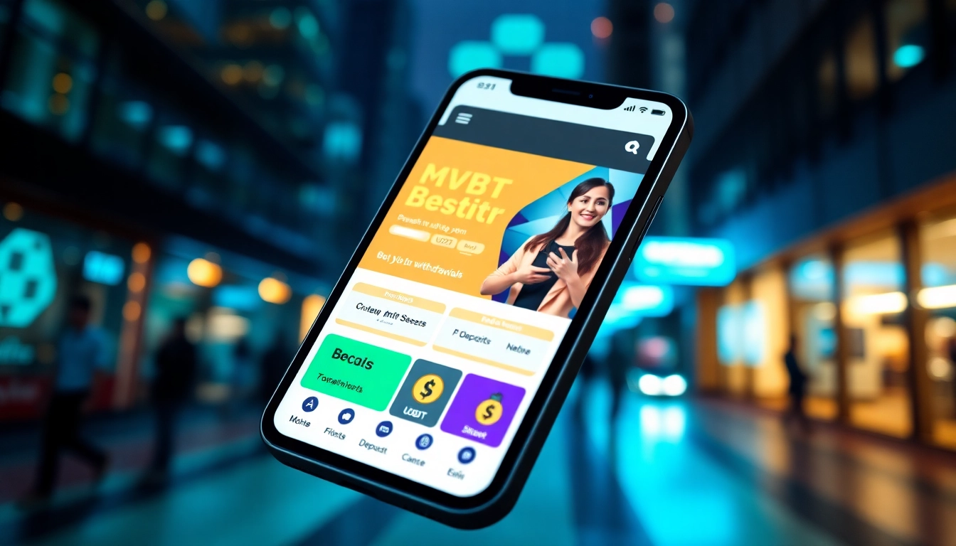 MV 88 app interface showcasing secure USDT transactions and promotions in a modern setting