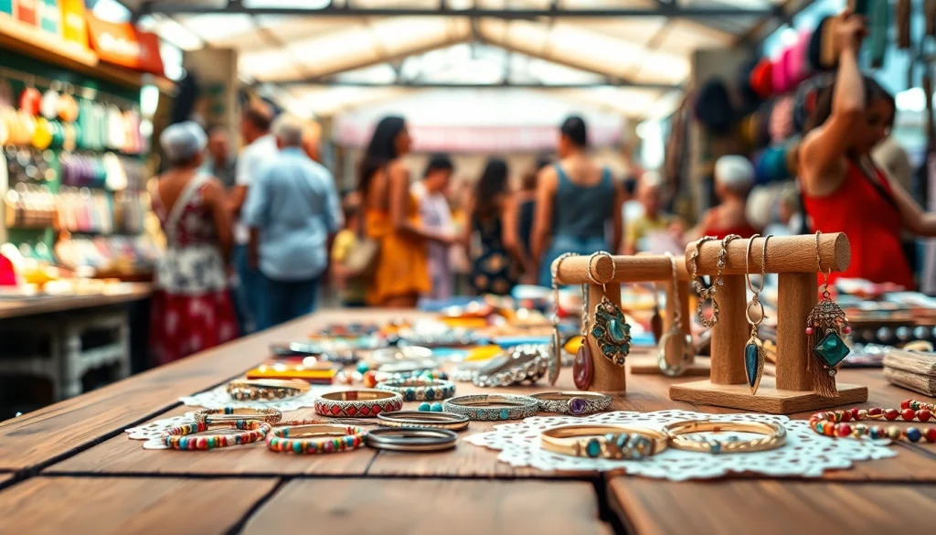 Showcase of handcrafted jewelry at https://www.lyliarose.com artisan market, highlighting unique designs.