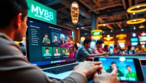 MV 88 platform interface showcasing secure USDT transactions in an engaging online gaming environment.