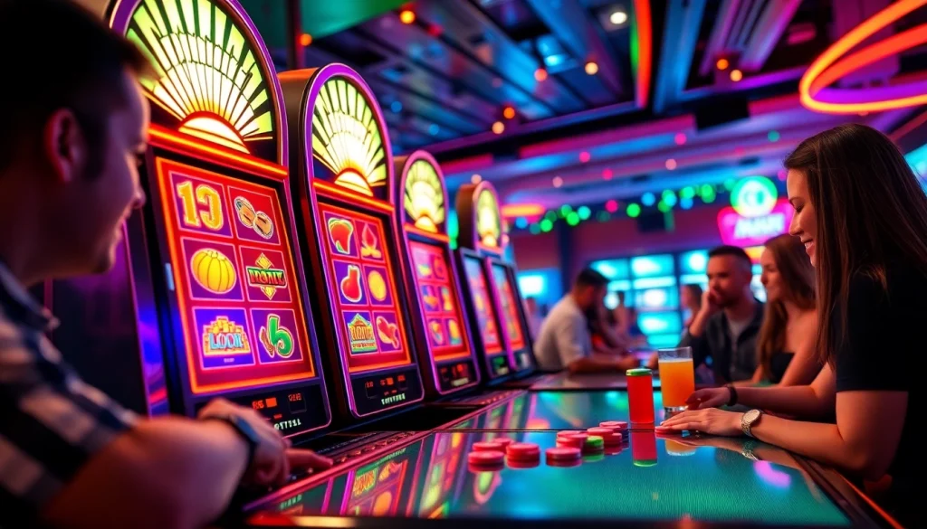 Menangkan QRIS108 Slot dengan suasana kasino yang meriah dan menarik.