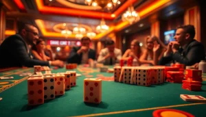 Daftar Domino88 game dengan set domino yang menarik dan suasana kasino yang ceria.