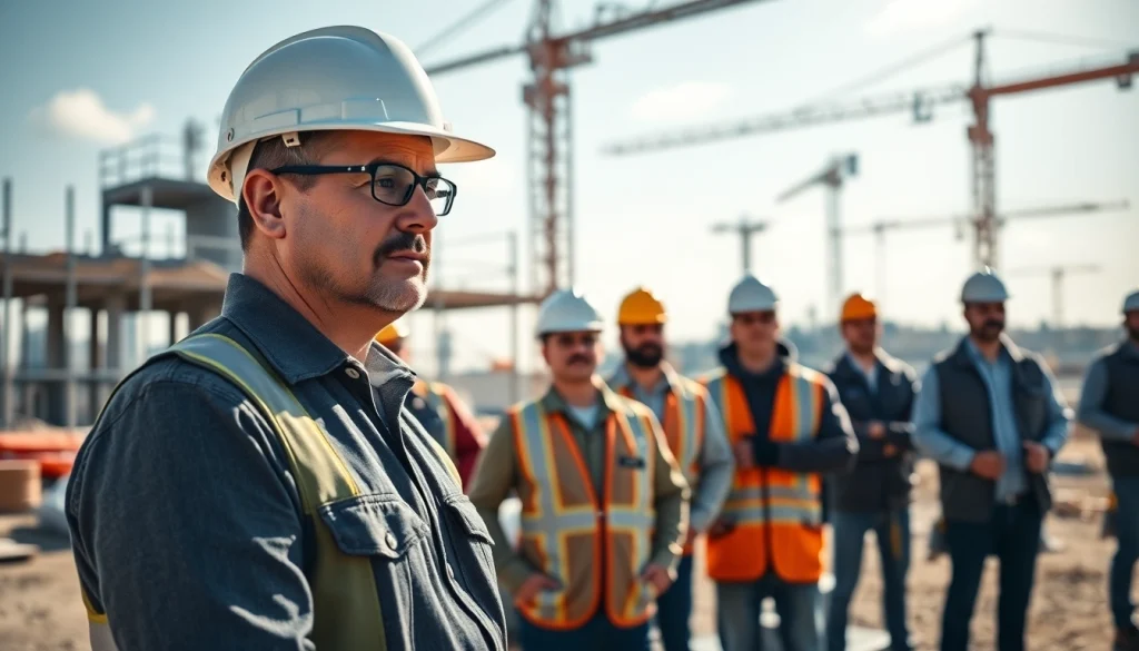 Highlighting a New Jersey Commercial General Contractor supervising a dynamic construction project, showcasing teamwork and expertise.