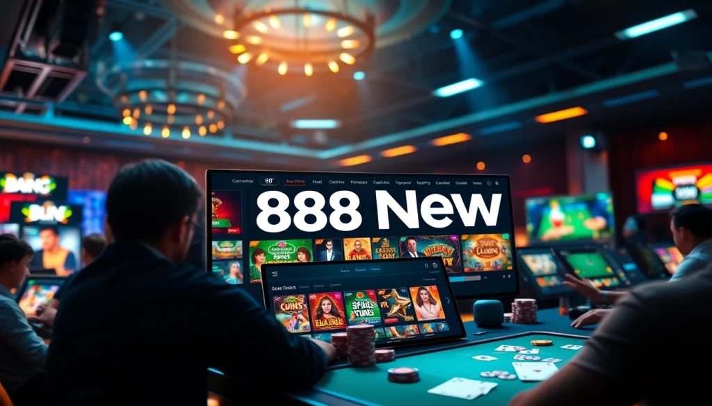 Experience the excitement of 888 New's online casino with vibrant gameplay and engaging interface.