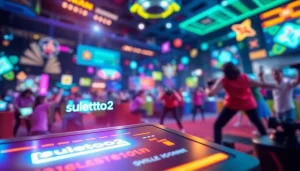 Login screen untuk suletoto2 dengan grafis menarik dan warna cerah.