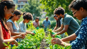 Discover sustainable practices at https://www.unsustainablemagazine.com in vibrant community gardens.