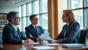 Consulting with professional lawyers from https://www.mainorellis.com in a modern office environment.