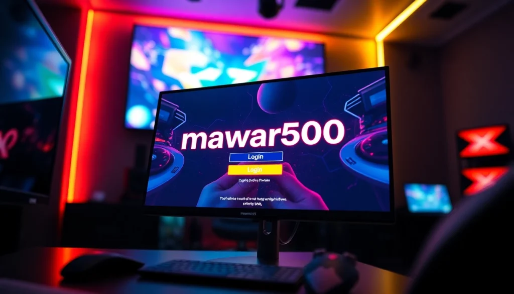 Masuk ke mawar500 login game dengan tampilan antarmuka yang menarik dan pencahayaan LED yang cerah.