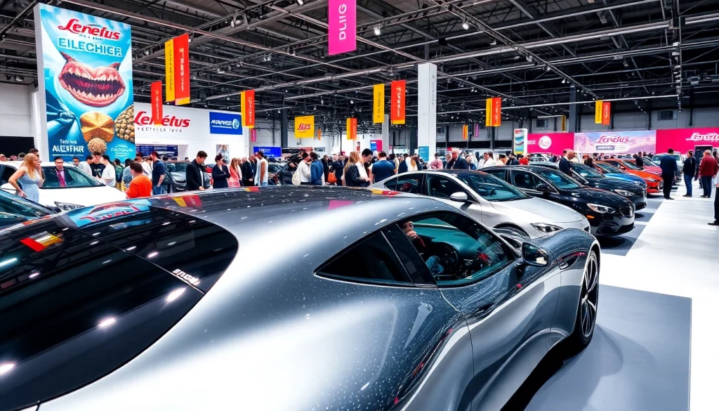 Experience the excitement of an Auto Cars Show highlighting modern vehicles on display.