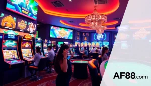 Engaging scene of online casino gaming at AF88.com