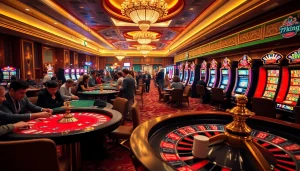 79king offers high-stakes poker action amidst vibrant casino lights.