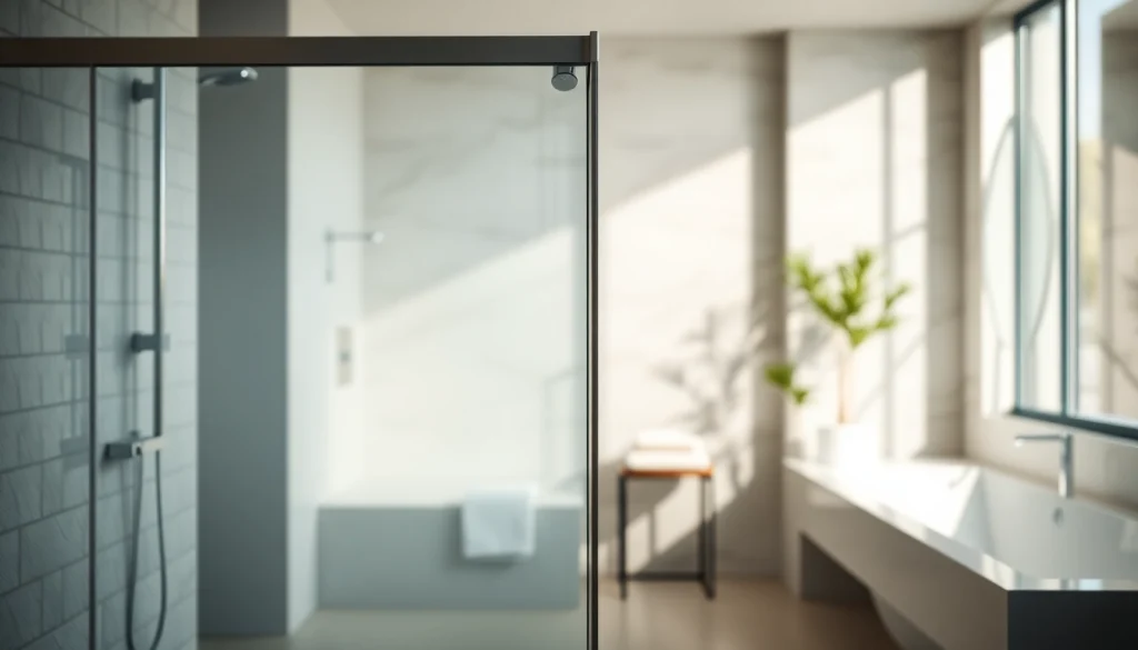 Installez une paroi de douche en verre élégante et moderne dans votre salle de bain.