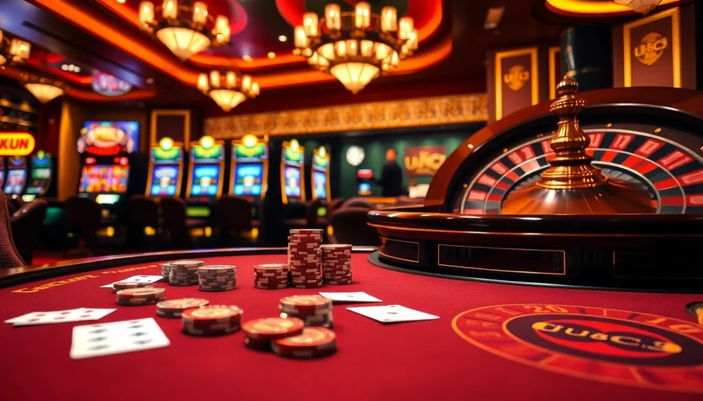 Experience high stakes with U888C3 at an elegant casino table, full of excitement and opportunity.