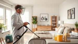 Treating bed bugs effectively with https://affordablebedbugexterminators.com in a professional home environment.