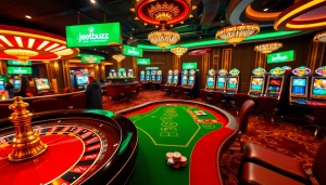 Experience the excitement of jeetbuzz casino with lively roulette and poker gaming.