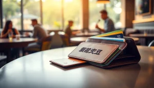 카드깡과 함께 열린 지갑에 신용카드가 가득한 모습