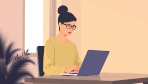 Cómo ganar dinero en línea utilizando una computadora portátil en un entorno profesional.