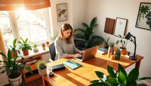 Writing blog content about tips and tricks at https://nugevonden.nl in a cozy home office