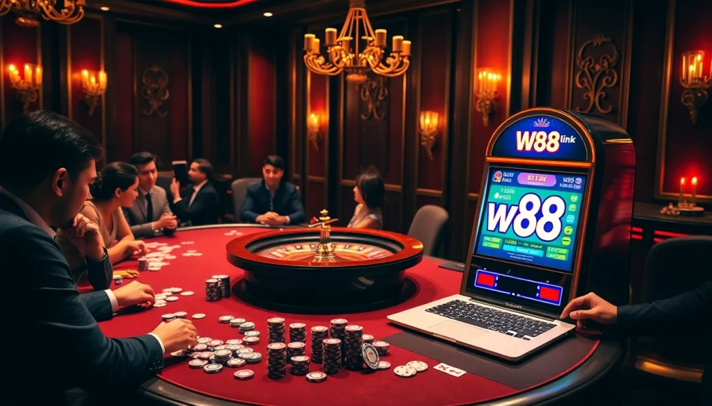 Trải nghiệm sự hứng khởi của cá cược trực tuyến với liên kết W88 qua một cảnh sòng bạc sống động.