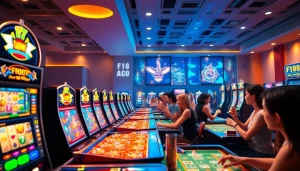 F168 online casino interface showcasing vibrant slots and engaging gameplay atmosphere.