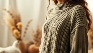 Model showcasing sustainable clothing from https://www.ound-ound.com in a natural setting.