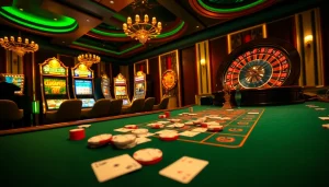 Experience the excitement of vb9 in a luxurious casino setting with lively gameplay and vibrant visuals.