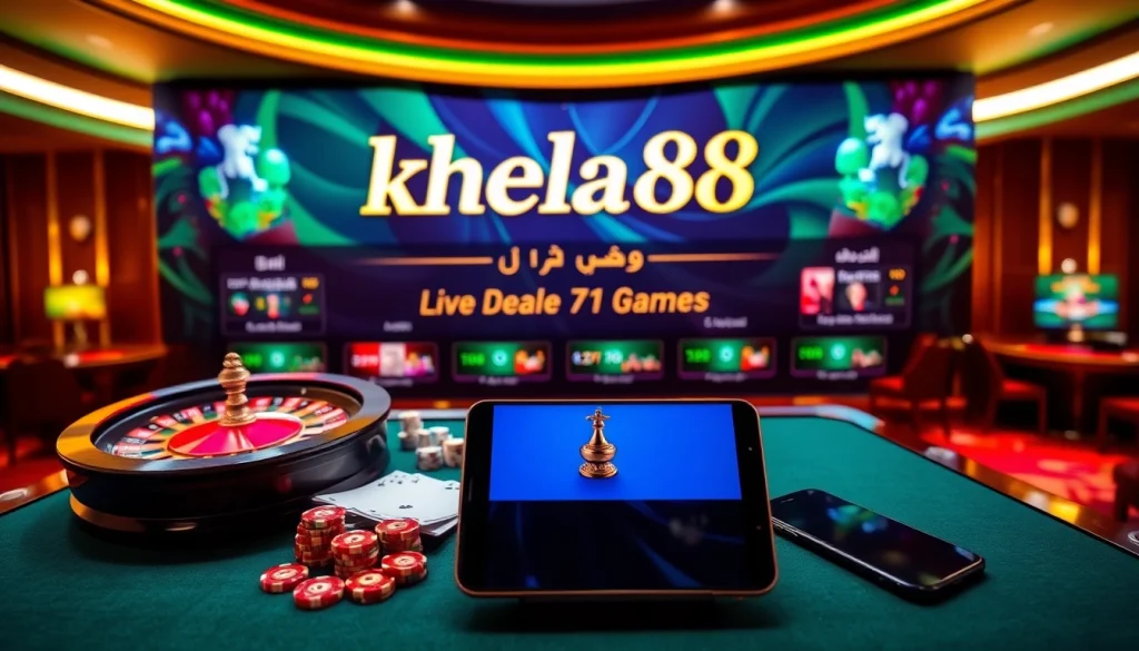 Experience the thrill of gaming at Khela88 লগইন করুন with vibrant casino visuals and betting excitement.