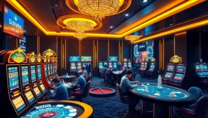 Experience the exciting gaming world at trang chủ sunwin with vibrant slots and poker tables.