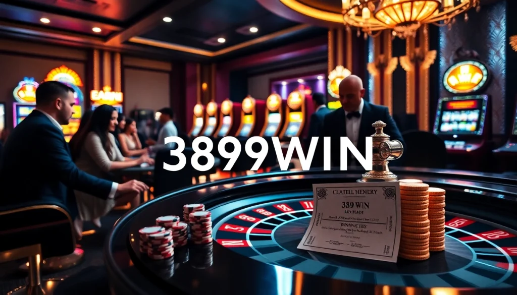 Players placing bets at a vibrant roulette table at 389WIN casino, capturing excitement and luxury.