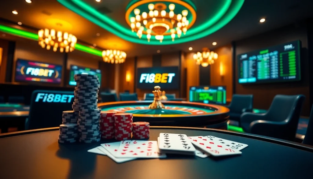 Experience the thrill of online gambling with F8bet's vibrant casino scene filled with excitement.