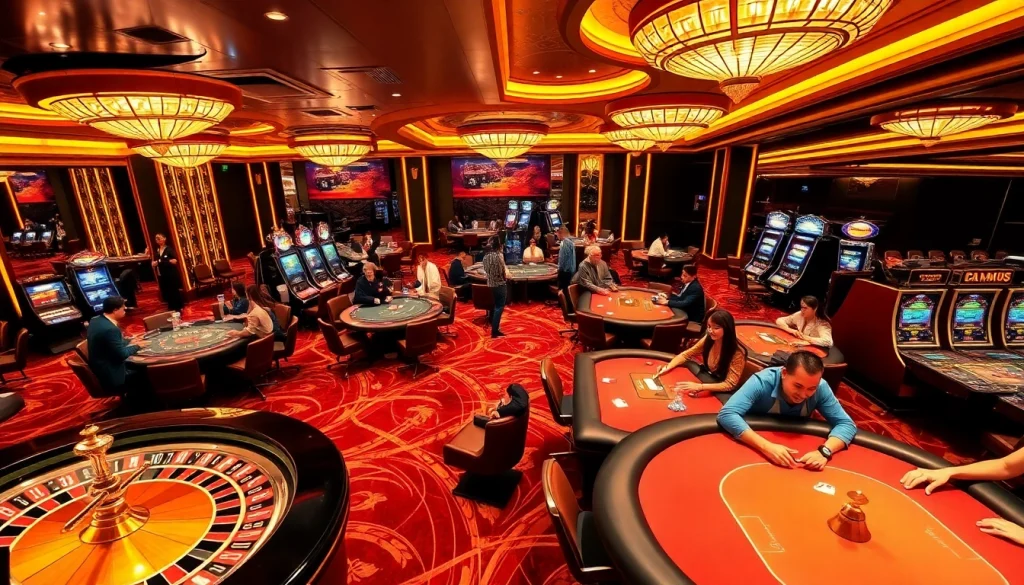 Players enjoying an exciting gaming experience at nhà cái 789p casino tables, showcasing thrilling gambling action and wins.