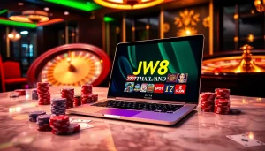 Experience the thrill of JW8 Thailand's online casino with vibrant gaming visuals and dynamic action.
