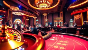 Exciting online gambling scene at Trang chủ MMOO showcasing vibrant casino games and engaging players.