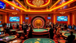 Exciting gameplay experience at https://kingarthurcafe.com/menu with luxurious casino elements and vibrant atmosphere.