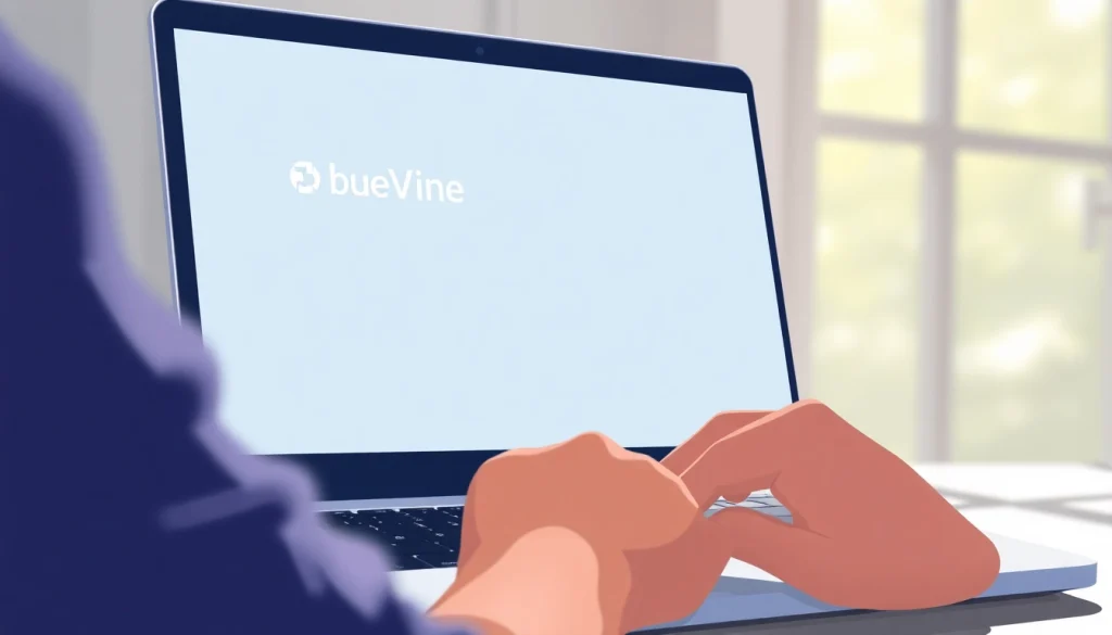 Access the secure BlueVine login page with ease using your laptop.