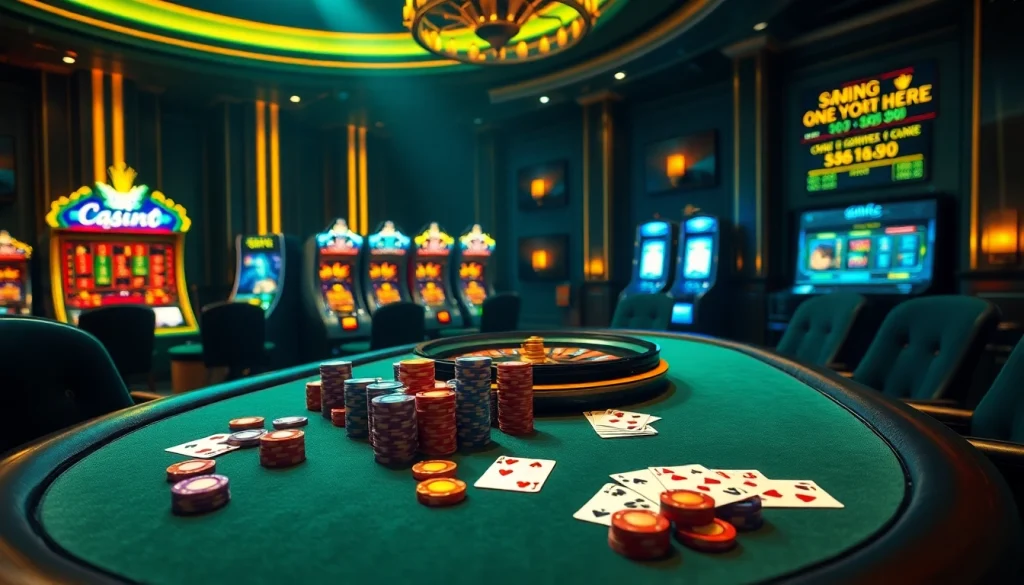 Players enjoying the thrilling S8 casino experience at a vibrant poker table.